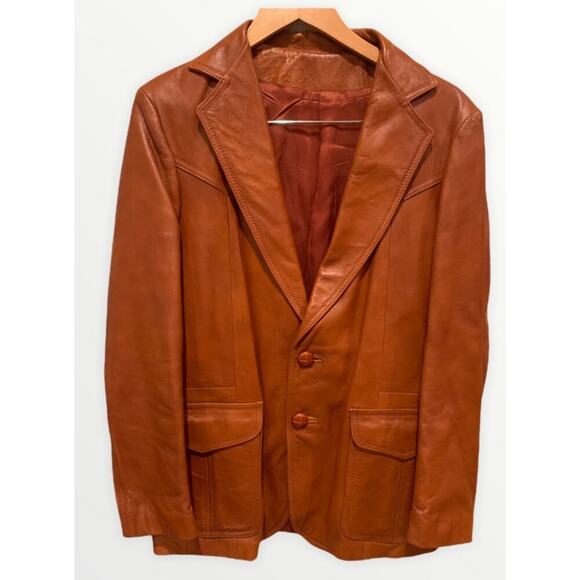 Tony Lama Other - Tony Lama Vintage Leather Mens Jacket Size 40